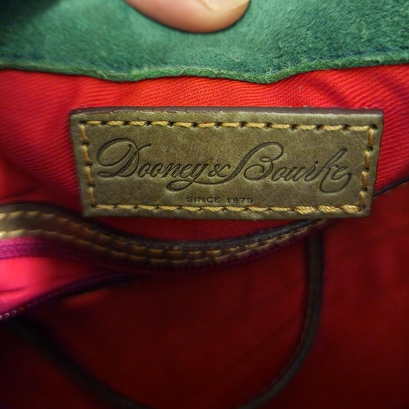 Dooney & Bourke Florentine Leather Satchel In Olive Green - Picture 11 of 13